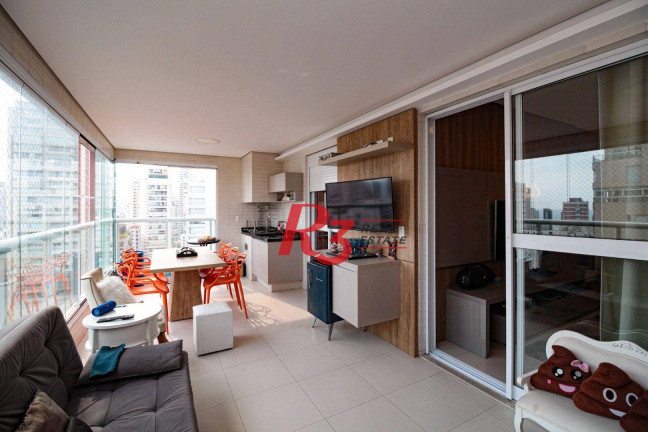 Imagem Apartamento com 3 Quartos à Venda, 127 m² em Boqueirão - Santos