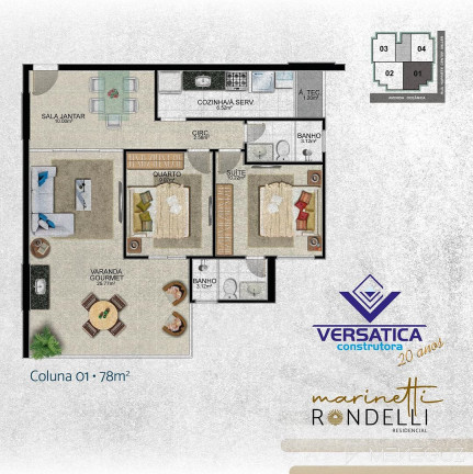 Imagem Apartamento com 2 Quartos à Venda, 78 m² em Praia Do Morro - Guarapari