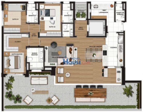 Imagem Apartamento com 3 Quartos à Venda, 207 m² em Itaim Bibi - São Paulo Imagem Apartamento com 3 Quartos à Venda, 207 m² em Itaim Bibi - São Paulo