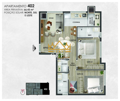 Imagem Imóvel com 1 Quarto à Venda, 69 m² em Planalto - Gramado Imagem Imóvel com 1 Quarto à Venda, 69 m² em Planalto - Gramado