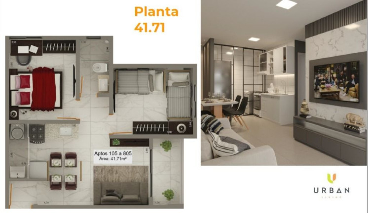Imagem Apartamento com 2 Quartos à Venda, 46 m² em Tambiá - João Pessoa Imagem Apartamento com 2 Quartos à Venda, 46 m² em Tambiá - João Pessoa