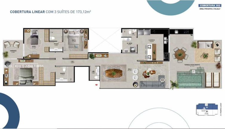 Imagem Apartamento com 3 Quartos à Venda, 173 m² em Rio De Janeiro Imagem Apartamento com 3 Quartos à Venda, 173 m² em Rio De Janeiro
