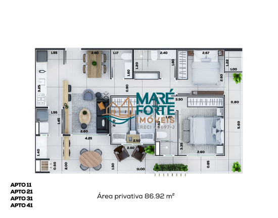 Imagem Apartamento com 3 Quartos à Venda, 86 m² em Itaguá - Ubatuba