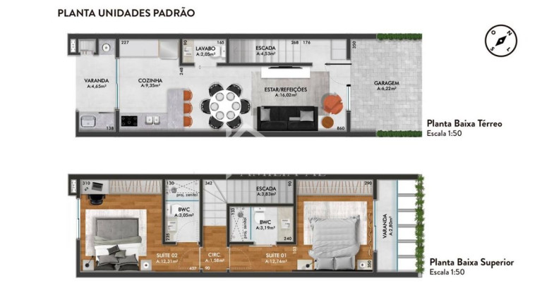 Imagem Casa com 2 Quartos à Venda, 90 m² em Boa Vista - Joinville Imagem Casa com 2 Quartos à Venda, 90 m² em Boa Vista - Joinville