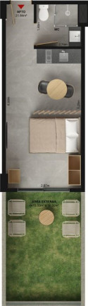 Imagem Studio com 1 Quarto à Venda, 19 m² em Bessa - João Pessoa Imagem Studio com 1 Quarto à Venda, 19 m² em Bessa - João Pessoa