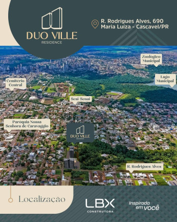 Imagem Apartamento com 2 Quartos à Venda, 54 m² em Maria Luiza - Cascavel