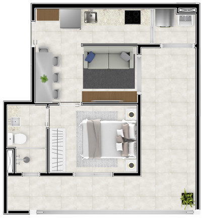 Imagem Apartamento com 1 Quarto à Venda, 25 m² em Vila Sônia - São Paulo