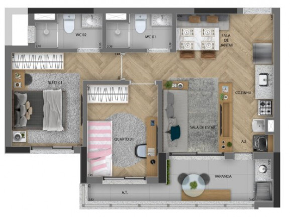 Imagem Imóvel com 1 Quarto à Venda, 36 m² em Presidente Altino - Osasco