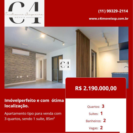Imagem Apartamento com 3 Quartos à Venda, 85 m² em Indianópolis - São Paulo Imagem Apartamento com 3 Quartos à Venda, 85 m² em Indianópolis - São Paulo
