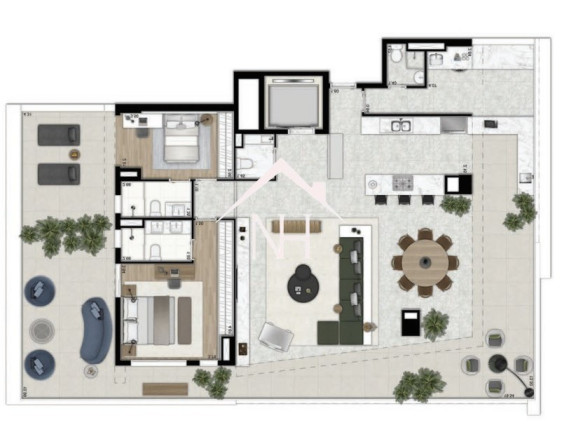 Imagem Apartamento com 2 Quartos à Venda, 237 m² em Itaim Bibi - São Paulo Imagem Apartamento com 2 Quartos à Venda, 237 m² em Itaim Bibi - São Paulo