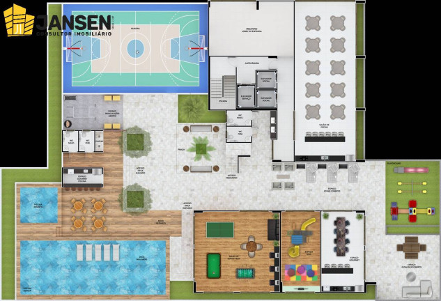 Imagem Apartamento com 2 Quartos à Venda, 61 m² em João Agripino - João Pessoa