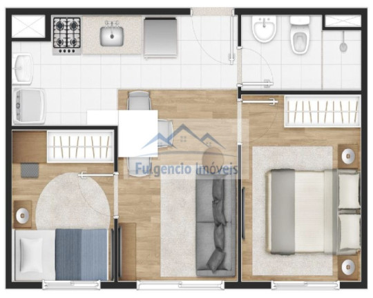 Imagem Apartamento com 2 Quartos à Venda, 34 m² em Chácara Califórnia - São Paulo Imagem Apartamento com 2 Quartos à Venda, 34 m² em Chácara Califórnia - São Paulo