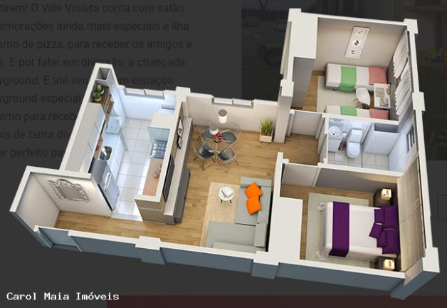 Imagem Apartamento com 2 Quartos à Venda, 46 m² em Santo Antônio - Vespasiano Imagem Apartamento com 2 Quartos à Venda, 46 m² em Santo Antônio - Vespasiano