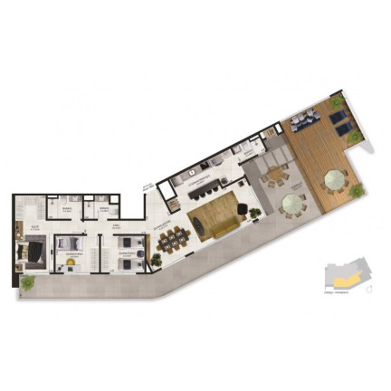 Imagem Apartamento com 2 Quartos à Venda, 83 m² em Praia Grande - Torres