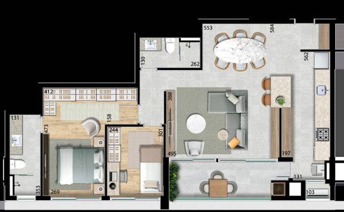 Imagem Apartamento com 3 Quartos à Venda, 94 m² em Bacacheri - Curitiba