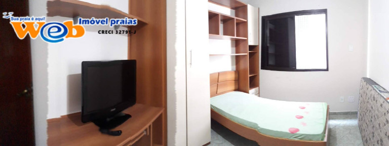 Imagem Apartamento com 3 Quartos para Alugar, 100 m² em Canto Do Forte - Praia Grande