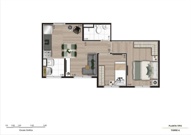 Imagem Apartamento com 2 Quartos à Venda, 37 m² em Vila Ré - São Paulo
