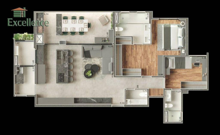 Imagem Apartamento com 3 Quartos à Venda, 112 m² em Campestre - Santo André Imagem Apartamento com 3 Quartos à Venda, 112 m² em Campestre - Santo André