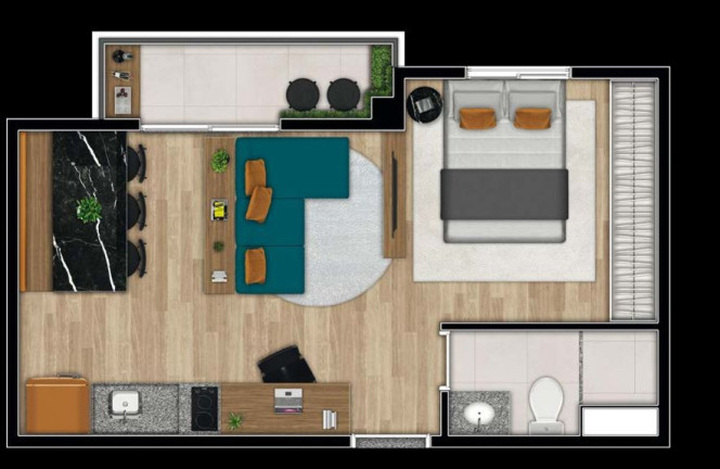 Studio com 1 Quarto à Venda, 25 m² em Pinheiros - São Paulo