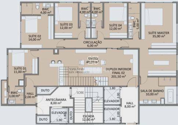 Imagem Imóvel com 4 Quartos à Venda, 403 m² em Quadra Mar Centro - Balneário Camboriú