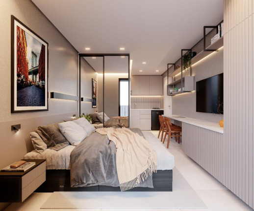 Imagem Apartamento com 1 Quarto à Venda, 26 m² em Centro Cívico - Curitiba
