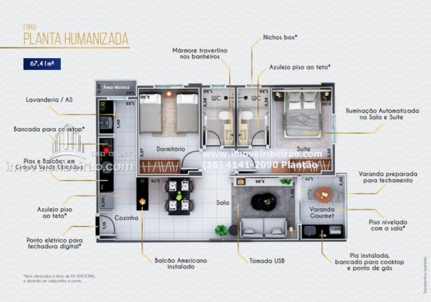 Imagem Apartamento com 2 Quartos à Venda, 67 m² em Ribeirânia - Ribeirão Preto Imagem Apartamento com 2 Quartos à Venda, 67 m² em Ribeirânia - Ribeirão Preto