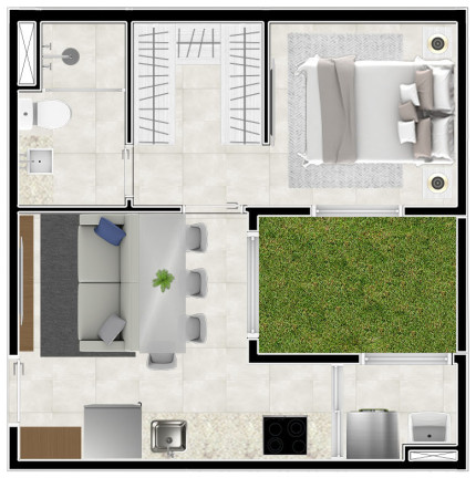 Imagem Apartamento com 1 Quarto à Venda, 25 m² em Vila Sônia - São Paulo