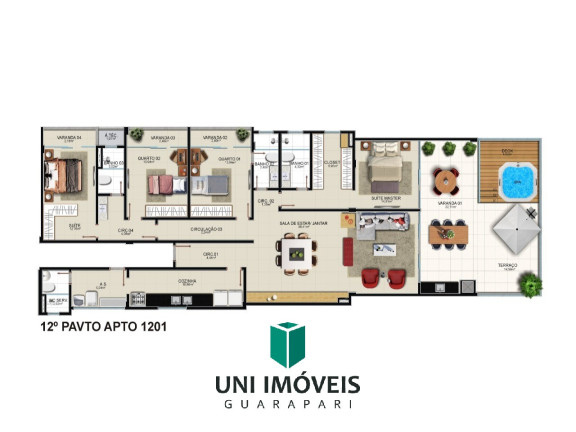 Imagem Apartamento com 3 Quartos à Venda, 109 m² em Praia Do Morro - Guarapari