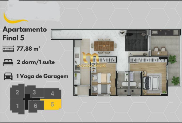 Imagem Apartamento com 2 Quartos à Venda, 76 m² em Mirim - Praia Grande