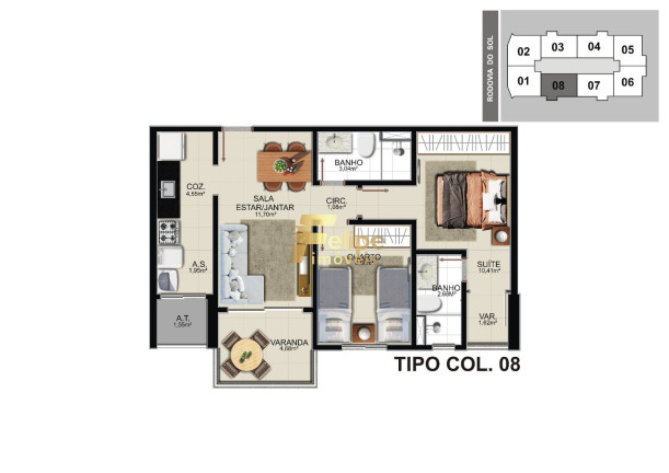 Imagem Imóvel com 2 Quartos à Venda, 59 m² em Praia De Itaparica - Vila Velha