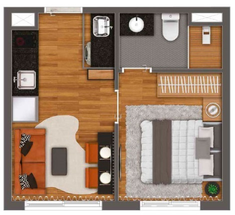 Imagem Apartamento com 1 Quarto à Venda, 24 m² em Pinheiros - São Paulo Imagem Apartamento com 1 Quarto à Venda, 24 m² em Pinheiros - São Paulo