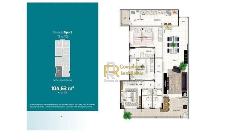 Imagem Apartamento com 3 Quartos à Venda, 104 m² em Maracanã - Praia Grande Imagem Apartamento com 3 Quartos à Venda, 104 m² em Maracanã - Praia Grande