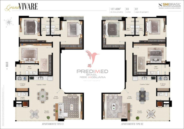 Imagem Apartamento com 3 Quartos à Venda, 127 m² em Centro - Itapema Imagem Apartamento com 3 Quartos à Venda, 127 m² em Centro - Itapema