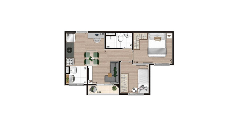 Imagem Apartamento com 2 Quartos à Venda, 37 m² em Vila Andrade - São Paulo