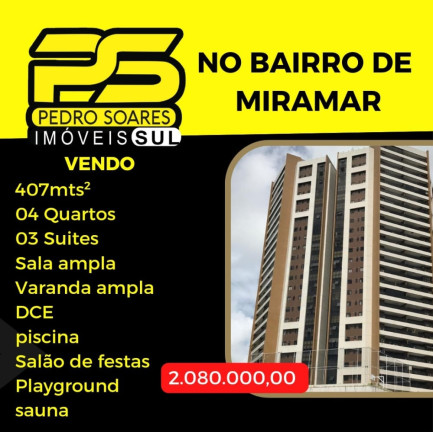 Imagem Apartamento com 4 Quartos à Venda, 407 m² em Miramar - João Pessoa Imagem Apartamento com 4 Quartos à Venda, 407 m² em Miramar - João Pessoa