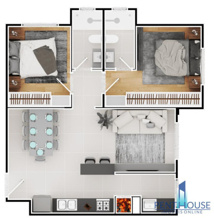 Apartamento com 2 Quartos à Venda, 67 m² em Nações - Balneário Camboriú