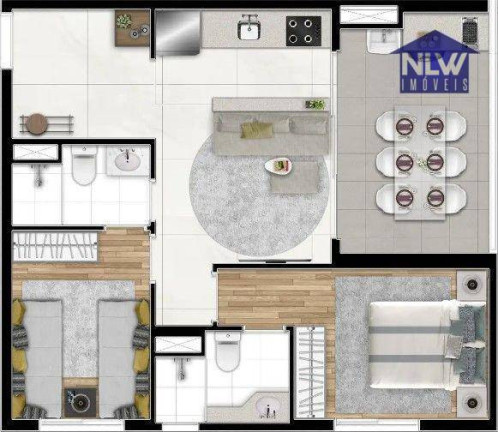 Apartamento com 2 Quartos à Venda, 53 m² em Barra Funda - São Paulo