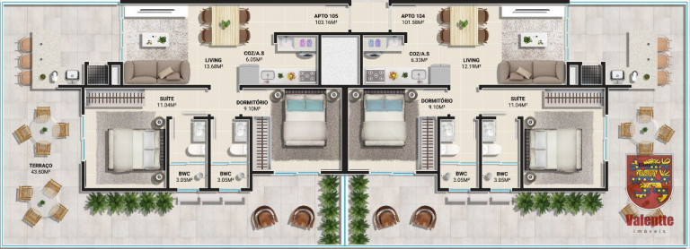 Imagem Apartamento com 2 Quartos à Venda, 151 m² em Palmas - Governador Celso Ramos