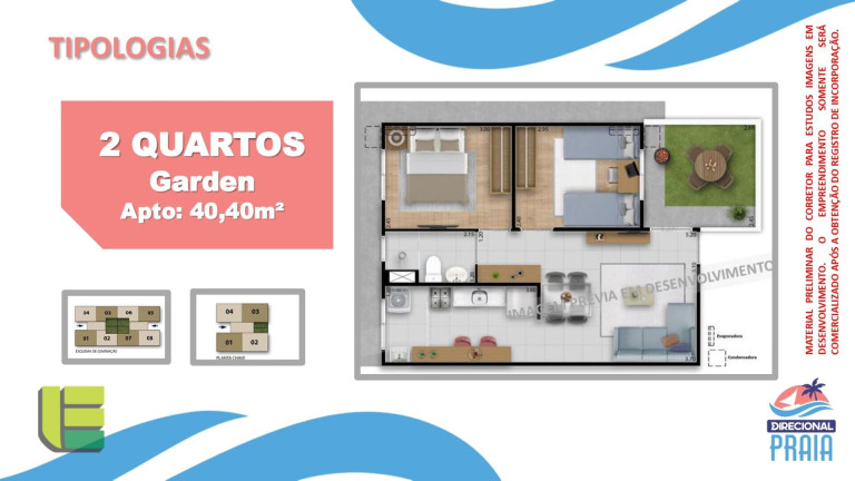 Imagem Apartamento com 2 Quartos à Venda, 40 m² em Candeias - Jaboatão Dos Guararapes