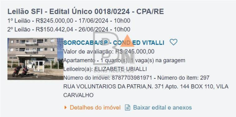 Imagem Apartamento com 1 Quarto à Venda, 38 m² em Vila Carvalho - Sorocaba Imagem Apartamento com 1 Quarto à Venda, 38 m² em Vila Carvalho - Sorocaba