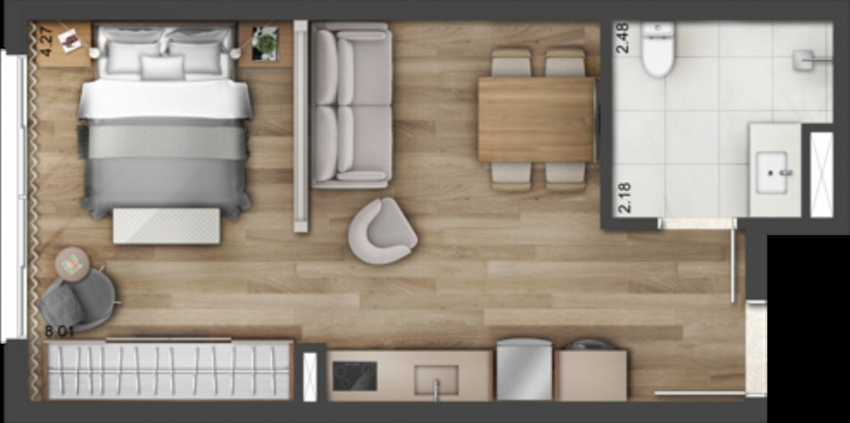 Imagem Imóvel com 1 Quarto à Venda, 37 m² em Petrópolis - Porto Alegre