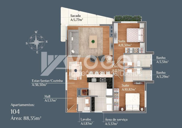 Imagem Apartamento com 1 Quarto à Venda, 53 m² em Centro - Gramado Imagem Apartamento com 1 Quarto à Venda, 53 m² em Centro - Gramado