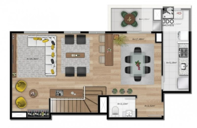Imagem Cobertura com 3 Quartos à Venda, 109 m² em Capão Raso - Curitiba