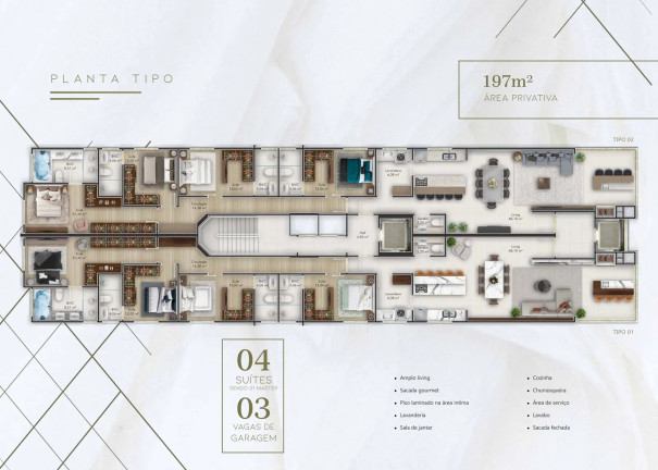 Imagem Apartamento com 4 Quartos à Venda, 197 m² em Perequê - Porto Belo Imagem Apartamento com 4 Quartos à Venda, 197 m² em Perequê - Porto Belo