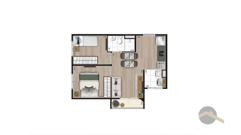 Imagem Apartamento com 2 Quartos à Venda, 38 m² em Vila Jaraguá - São Paulo