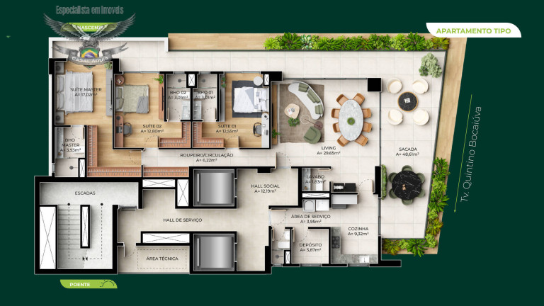 Imagem Cobertura com 3 Quartos à Venda,  em Reduto - Belém