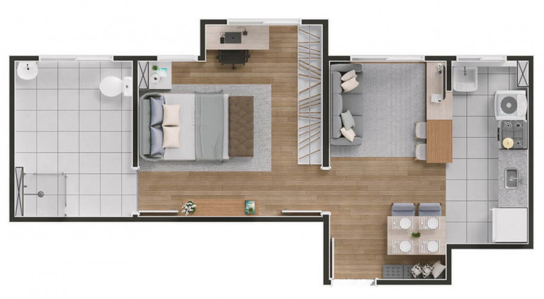 Imagem Imóvel com 1 Quarto à Venda, 42 m² em Jardim Ibirapuera - Campinas Imagem Imóvel com 1 Quarto à Venda, 42 m² em Jardim Ibirapuera - Campinas