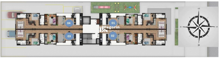 Imagem Apartamento com 3 Quartos à Venda, 77 m² em Centro - Pinhais