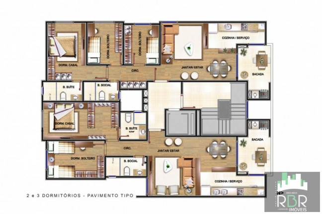 Imagem Apartamento com 2 Quartos à Venda, 88 m² em Caxias Do Sul Imagem Apartamento com 2 Quartos à Venda, 88 m² em Caxias Do Sul