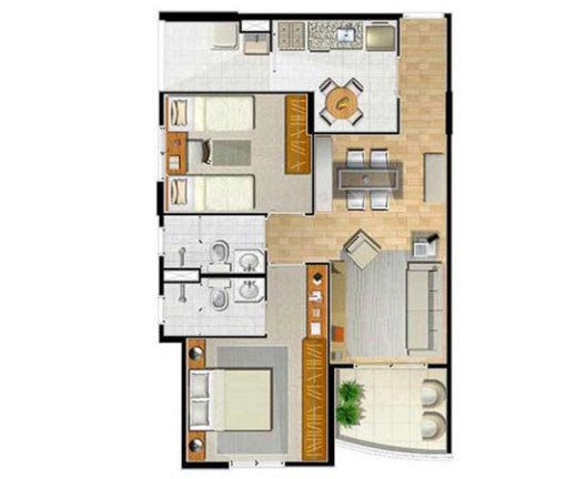 Imagem Apartamento com 2 Quartos à Venda, 63 m² em Pinheiros - São Paulo
